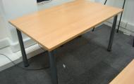 beech 1.3m x 0.8m training table post legs reading newbury berkshire 