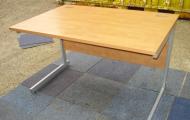 1200mm light cherry straight cantilever desk newbury berkshire 