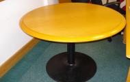 used 4 person round meeting table oak veneer newbury berkshire 