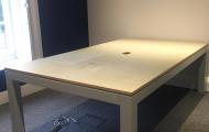 grey meeting table newbury berks 3.6m 
