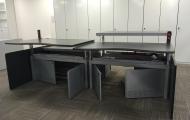 used das height adjustable dealer desk newbury 