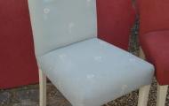 dining chair without arms blue and flower patter newbury reading berkshire