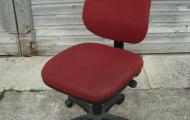 used paragon high back armless swivel chair  Back Rusty Red