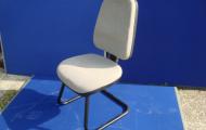 High Back Meeting Chair Grey Fabric 