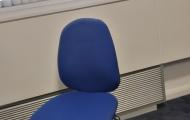 high back adjustable office chair without arms blue oxford newbury 