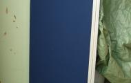 1.2m desk screen partition blue reading newbury basingstoke 