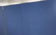 office screen partition blue tall oxford