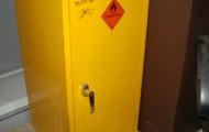 Yellow Metal Single Door Cupboard