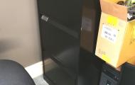 used bisley 3 drawer filing cabinet black metal newbury basingstoke