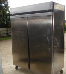 used zanussi double door stainless steel fridge reading berkshire