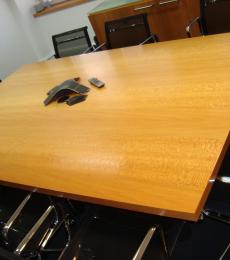 beech veneer 2.4m x 1.5m table modern reading newbury basingstoke 