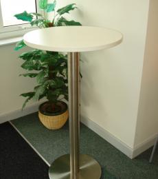 white 600mm diameter modern podium table berks 