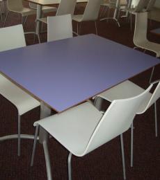 Canteen Table Lilac Rectangular staff room reading newbury berkshire 