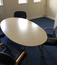 oval maple meeting table modern newbury berkshire