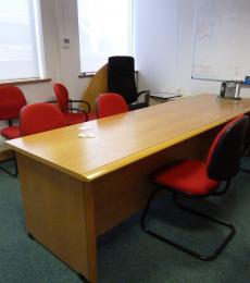 used manager exec reception desk oak veneer reading berkshire