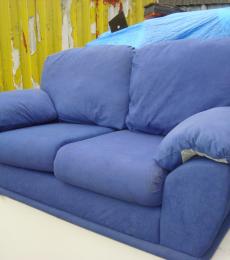 blue 2 seater sofa newbury reading berkshire 
