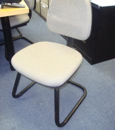 used sleigh base medium back visitor chair 