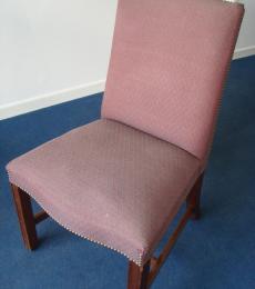 high back dining chair with stud details