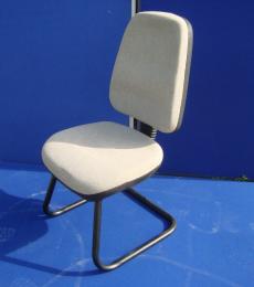 High Back Meeting Chair Grey Fabric 