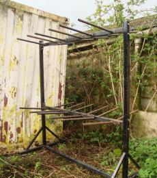 metal folding chair storage rack on castors basingstoke newbury reading