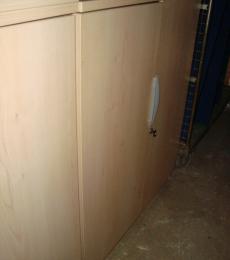 double door mid height office storage cupboard