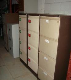 coffee and cream metal filing cabinet 4 drawer 
