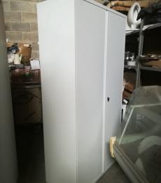 white metal 2 door cupboard double skinned doors newbury berks 